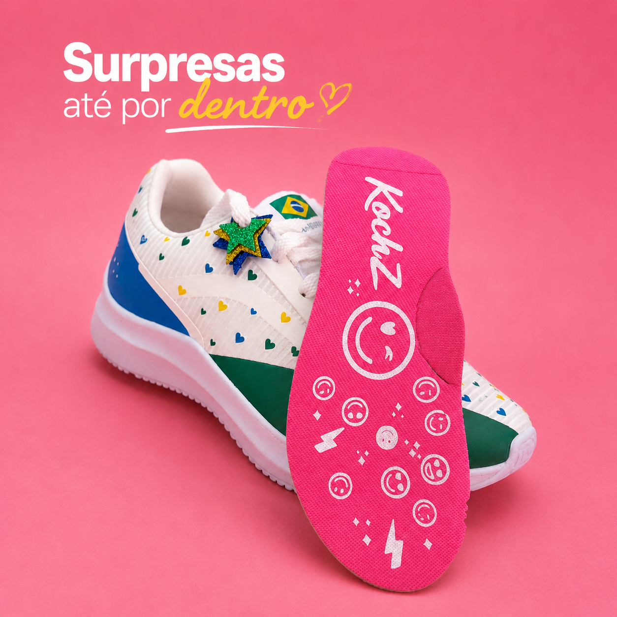 Tênis Feminino Aura Brasil Kochz | Confortável, Leve e Exclusivo 🇧🇷